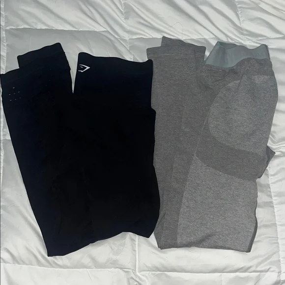 Gymshark Black and Gray Leggings Bundle. - Picture 1 of 4
